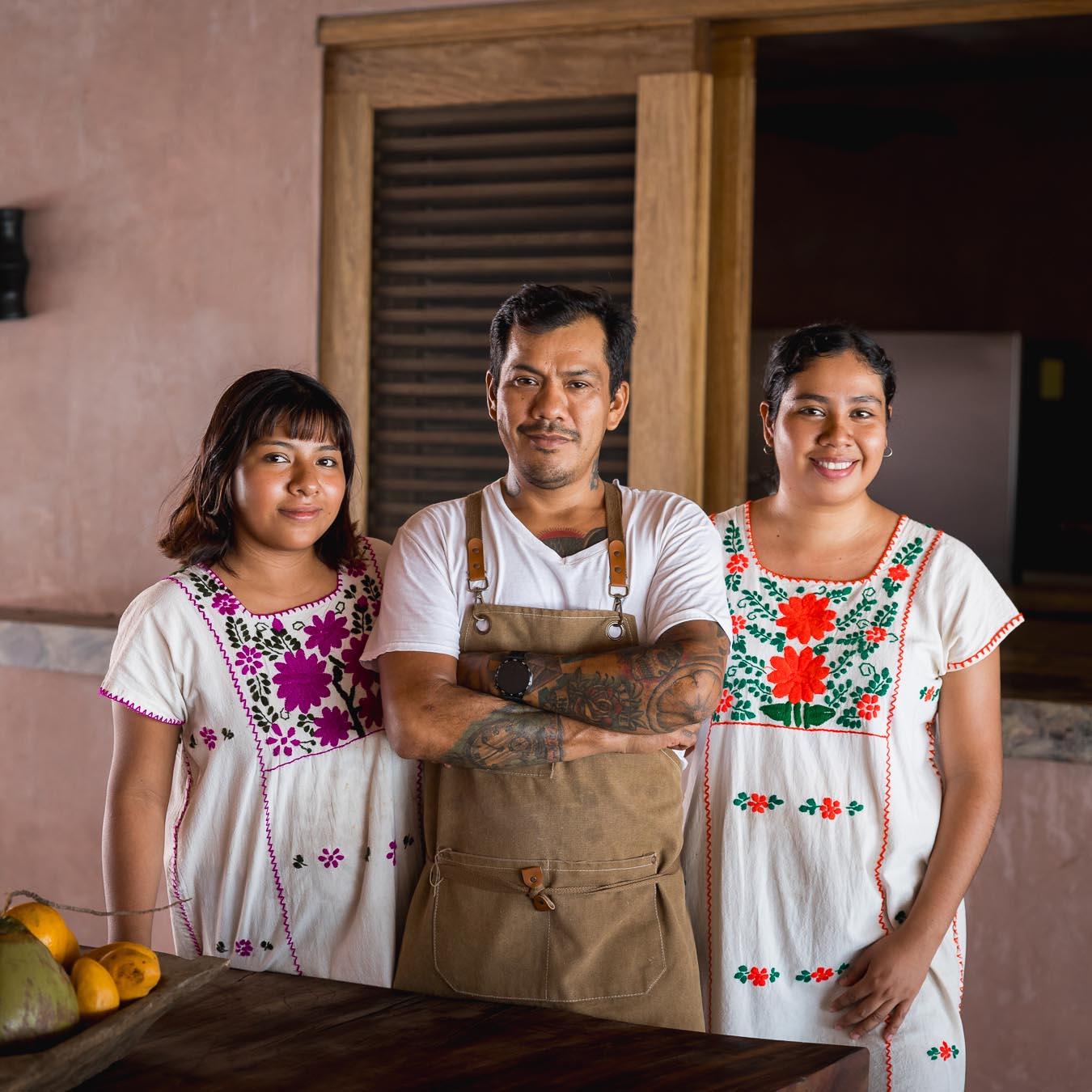 Casa coco chef and two assistants